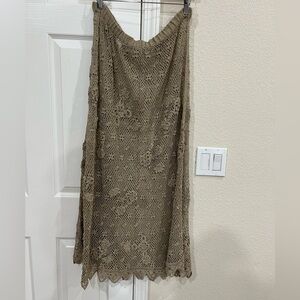 Lim’s Crochet Maxi Tan Skirt
